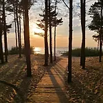 Zalia Kopa 200m To Beach, Kunigiskes Pine Forest, Private Yard & Terrace Apartman Palanga