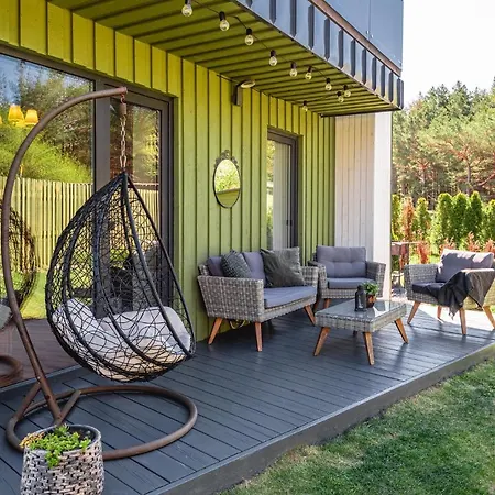Zalia Kopa 200m To Beach, Kunigiskes Pine Forest, Private Yard & Terrace 아파트 팔랑가